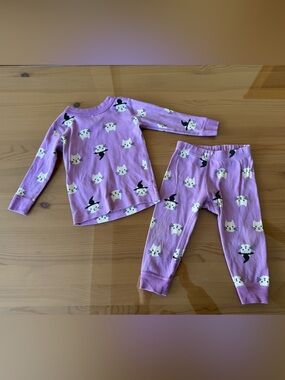 Hanna Andersson Pajamas, Long Sleeve Top & Pants, Halloween Kitties on Primrose